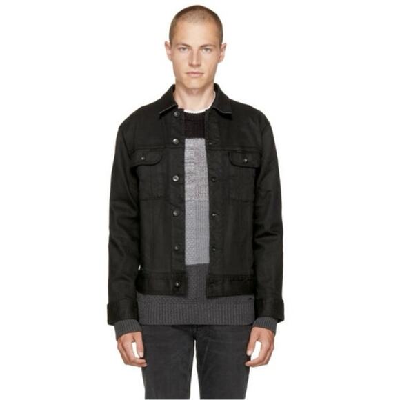 Rag & Bone Jean Classic Standard Fit Trucker Jacket Men Size L - Picture 1 of 16